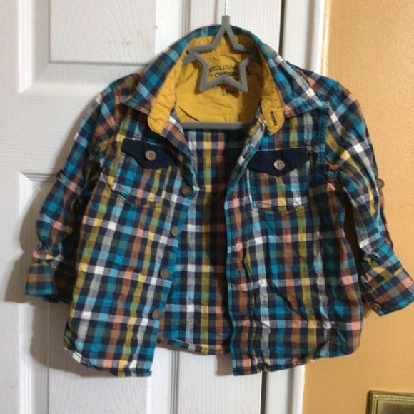 Oshkosh B’gosh 18 month and24 month plaid shirts, multi colored - Picture 7 of 11
